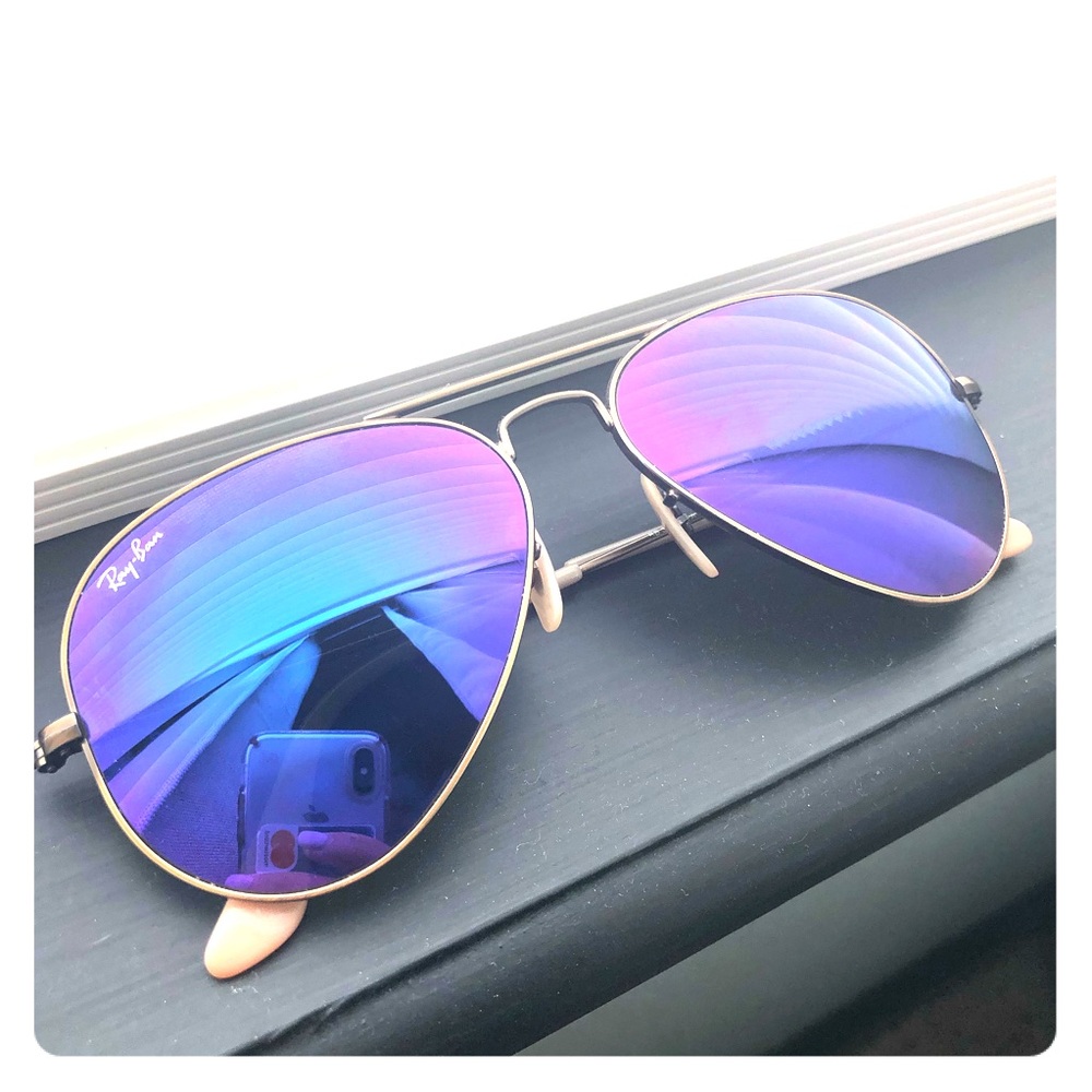 Dark Purple Aviator Raybans